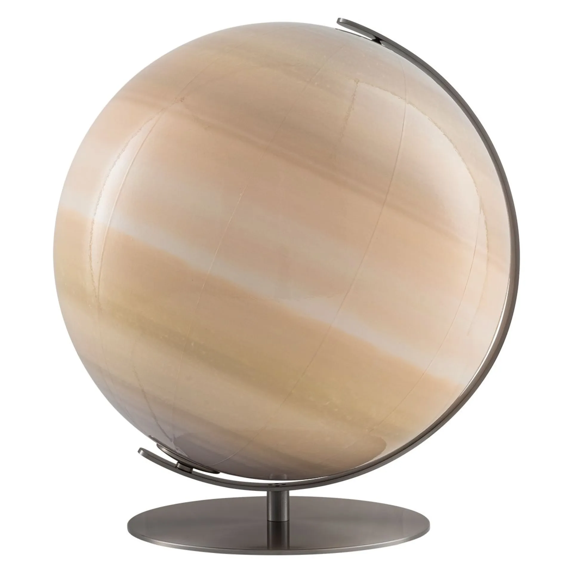 VENUS Tischglobus leuchtend Edelstahl