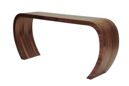 SIDEBOW Sideboard Echtholzfurnier 73 x 168 cm Nussbaum
