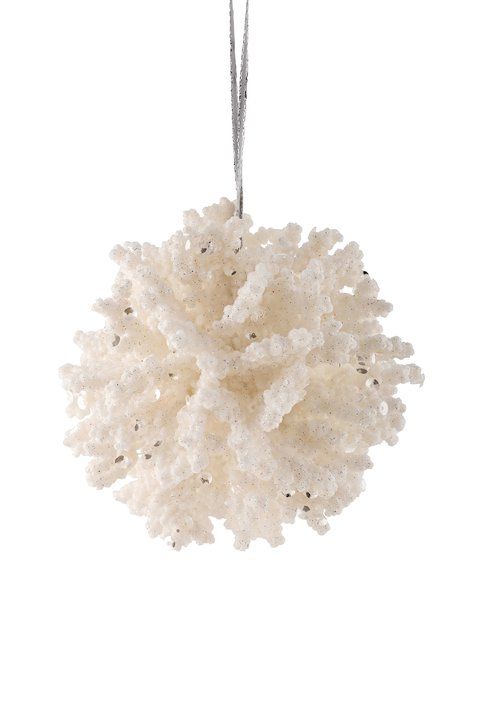 Hänger Kugel, Koralle weiß Hänger Kugel, Koralle weiß