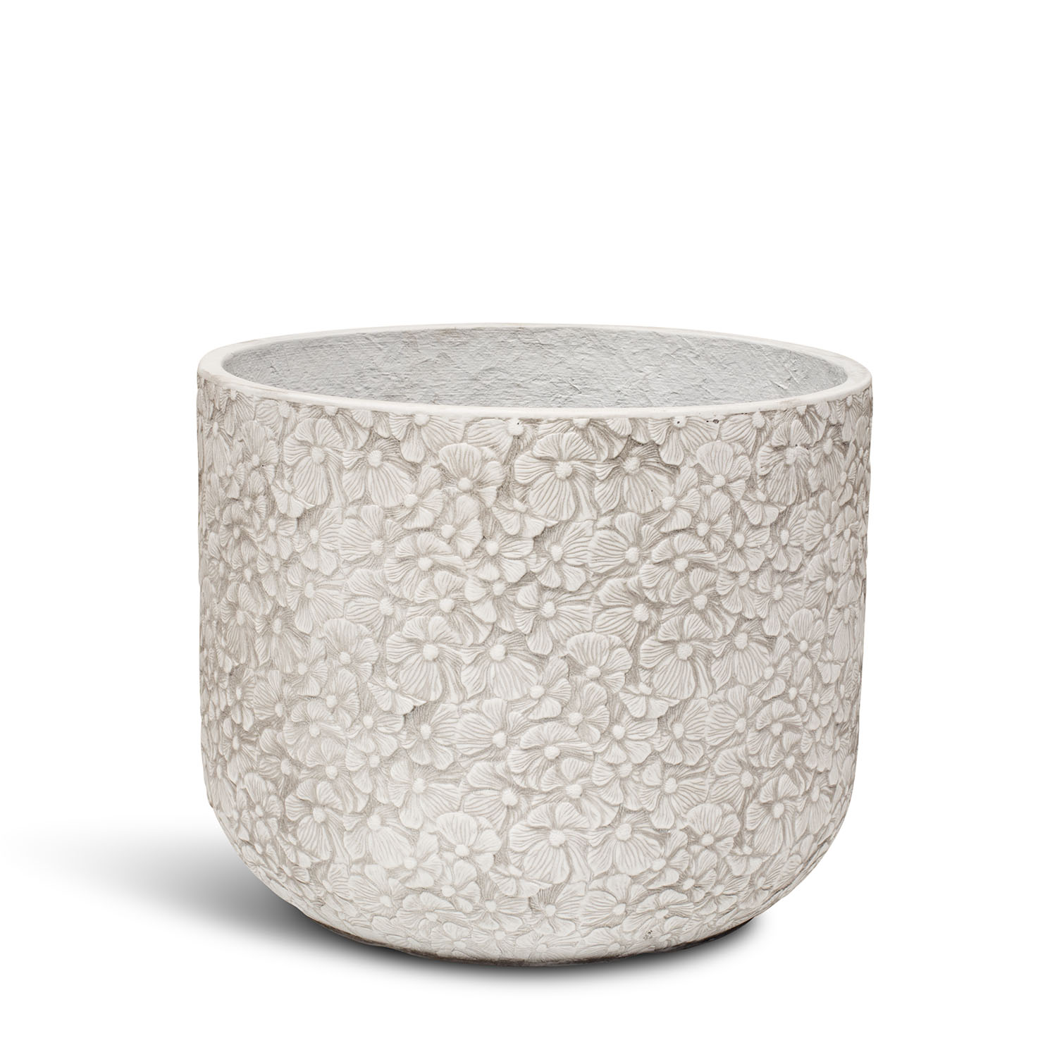 Petal Pflanzgefäß mit Blütenblatt-Struktur Ø 37 cm, Höhe 30 cm weiß Petal Pflanzgefäß mit Blütenblatt-Struktur Ø 37 cm, Höhe 30 cm weiß