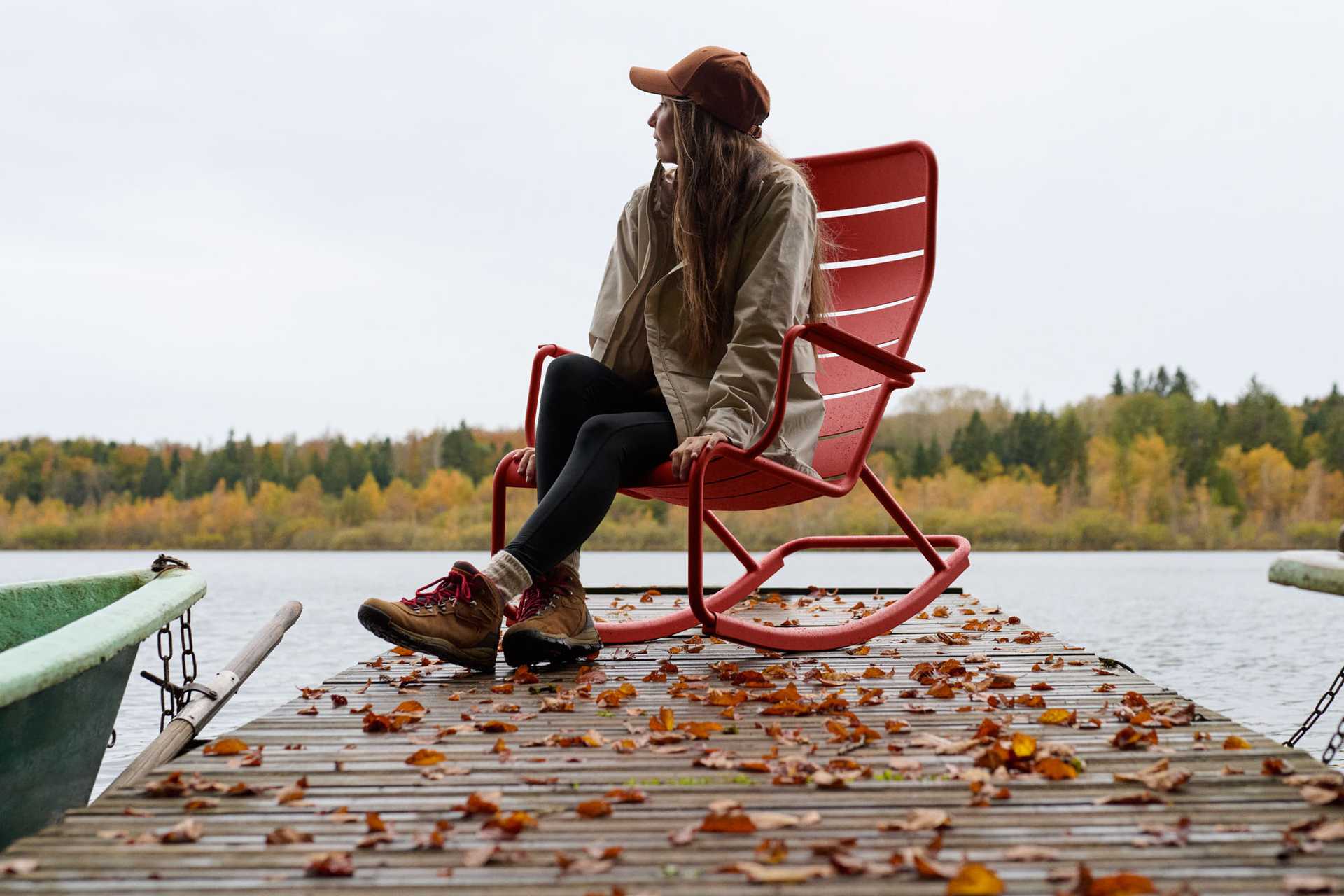 Luxembourg Schaukelstuhl Luxembourg Schaukelstuhl Latte Beige