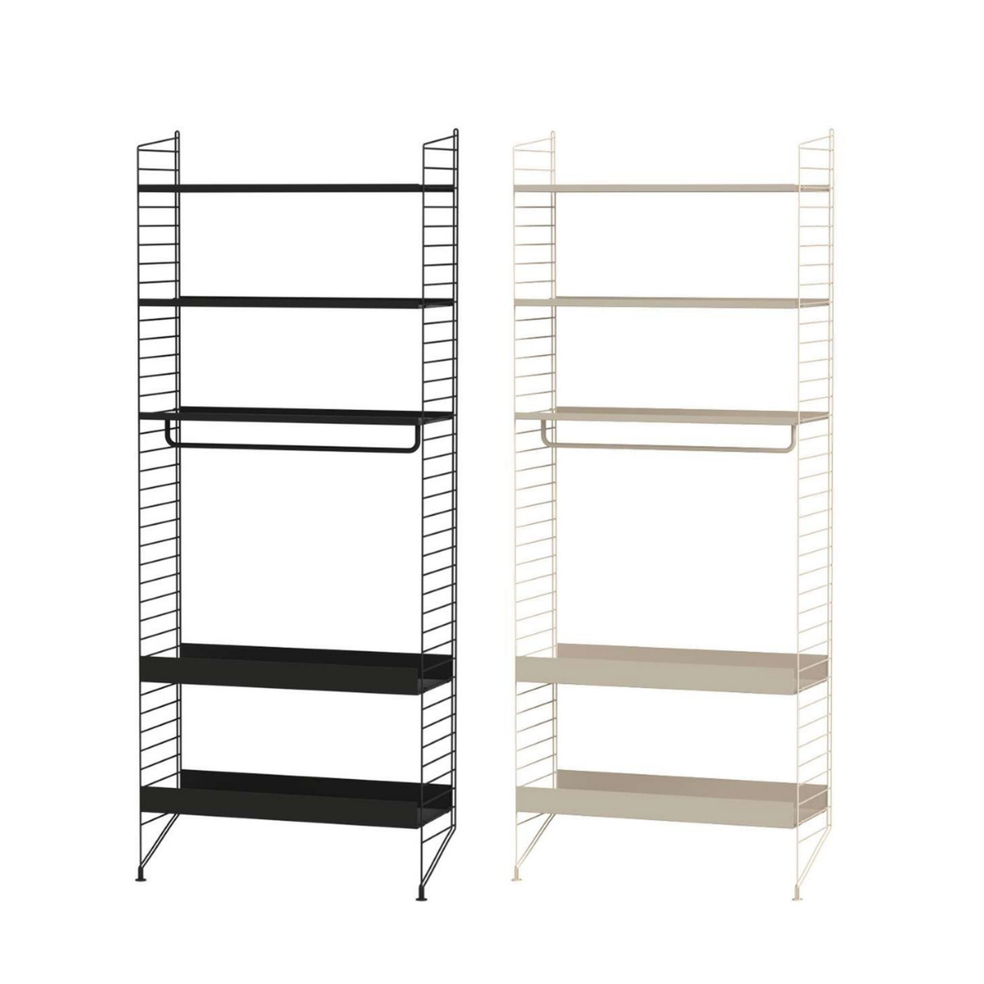 Praktisches Standregal Schwarz