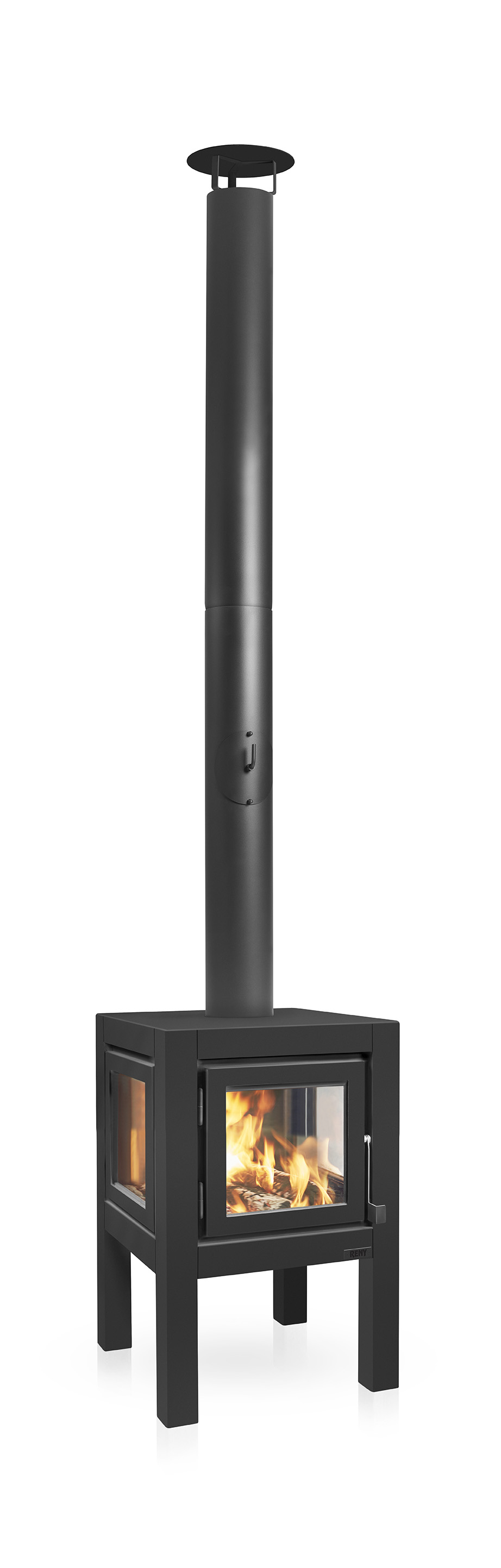 Quaruba Gartenofen Schwarz Ohne Rollen L 1 Seite Glas Quaruba Gartenofen Schwarz Ohne Rollen L 4 Seiten Glas