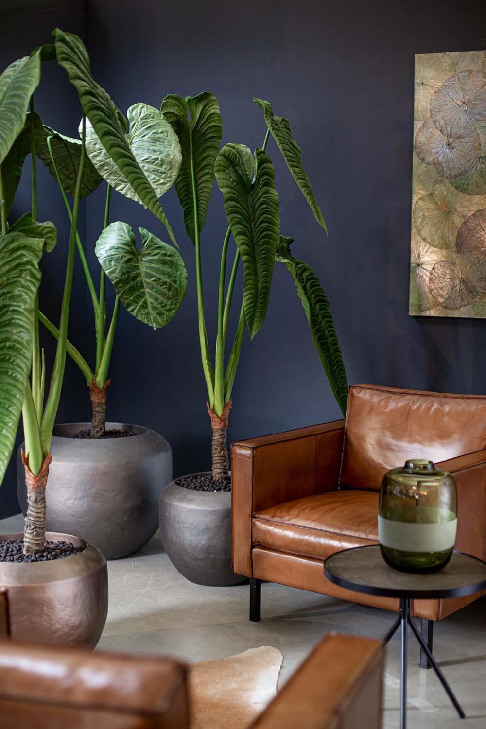 Hohe Kunstpflanze - Alocasia Calidora - Elefantenohr Hohe Kunstpflanze - Alocasia Calidora - Elefantenohr