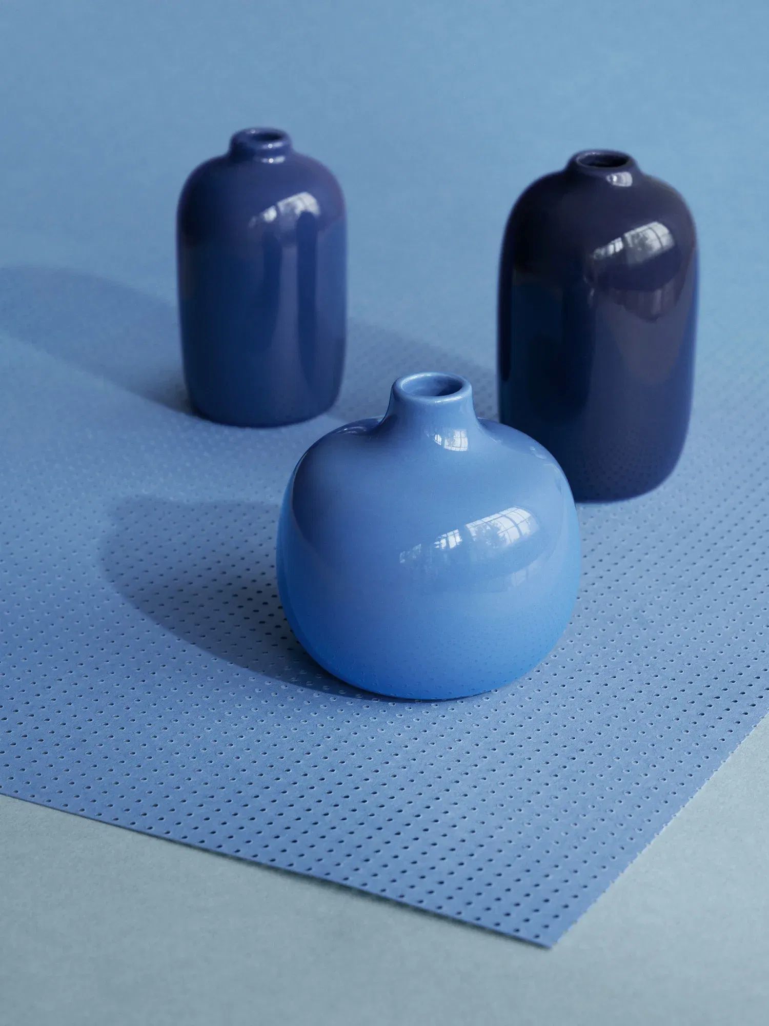 CEOLA Mini Vasen 3er-Set – Keramik Unikate Gelb