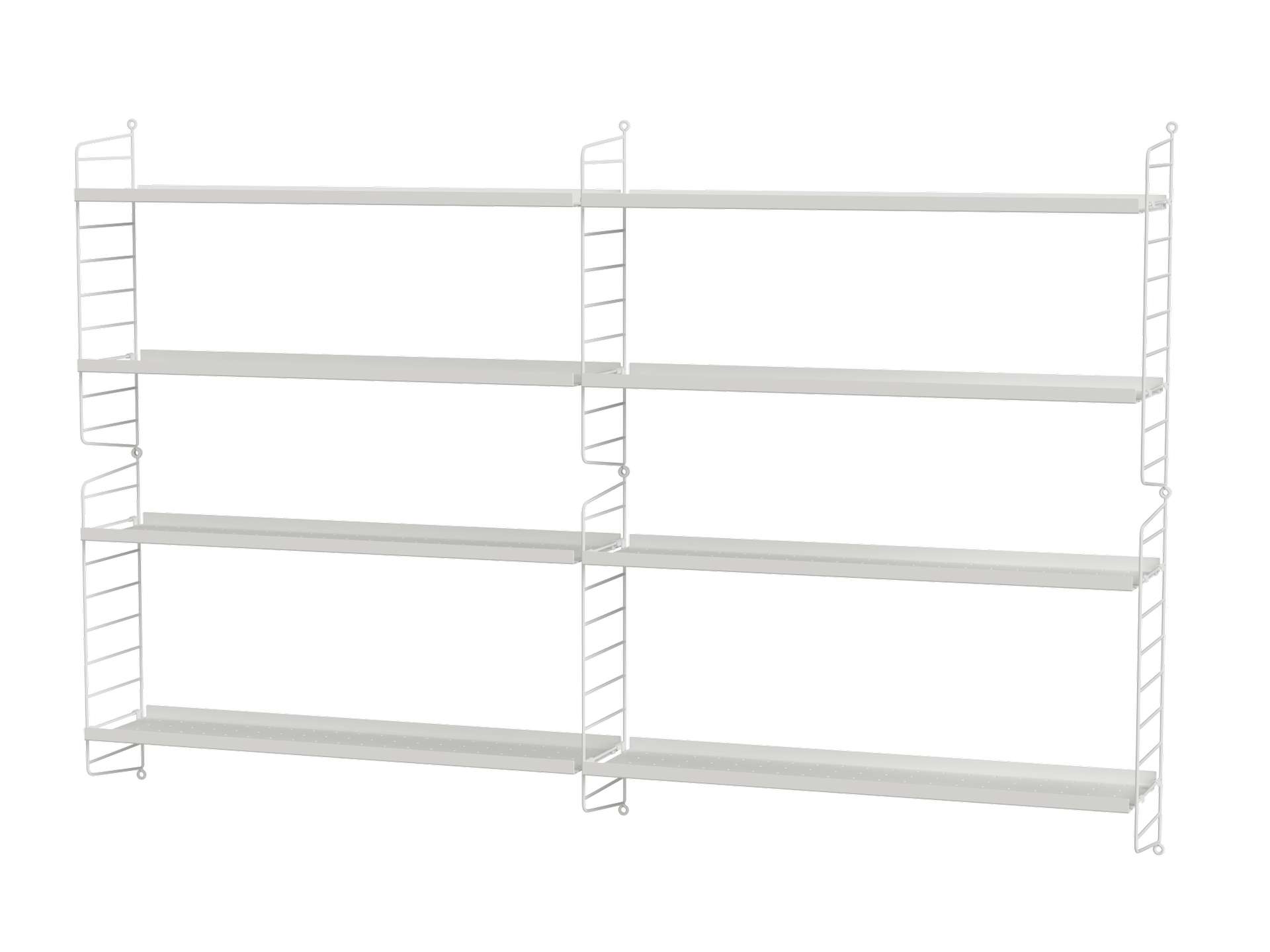 Offenes Wandregal Metall Weiß Offenes Wandregal Metall Weiß