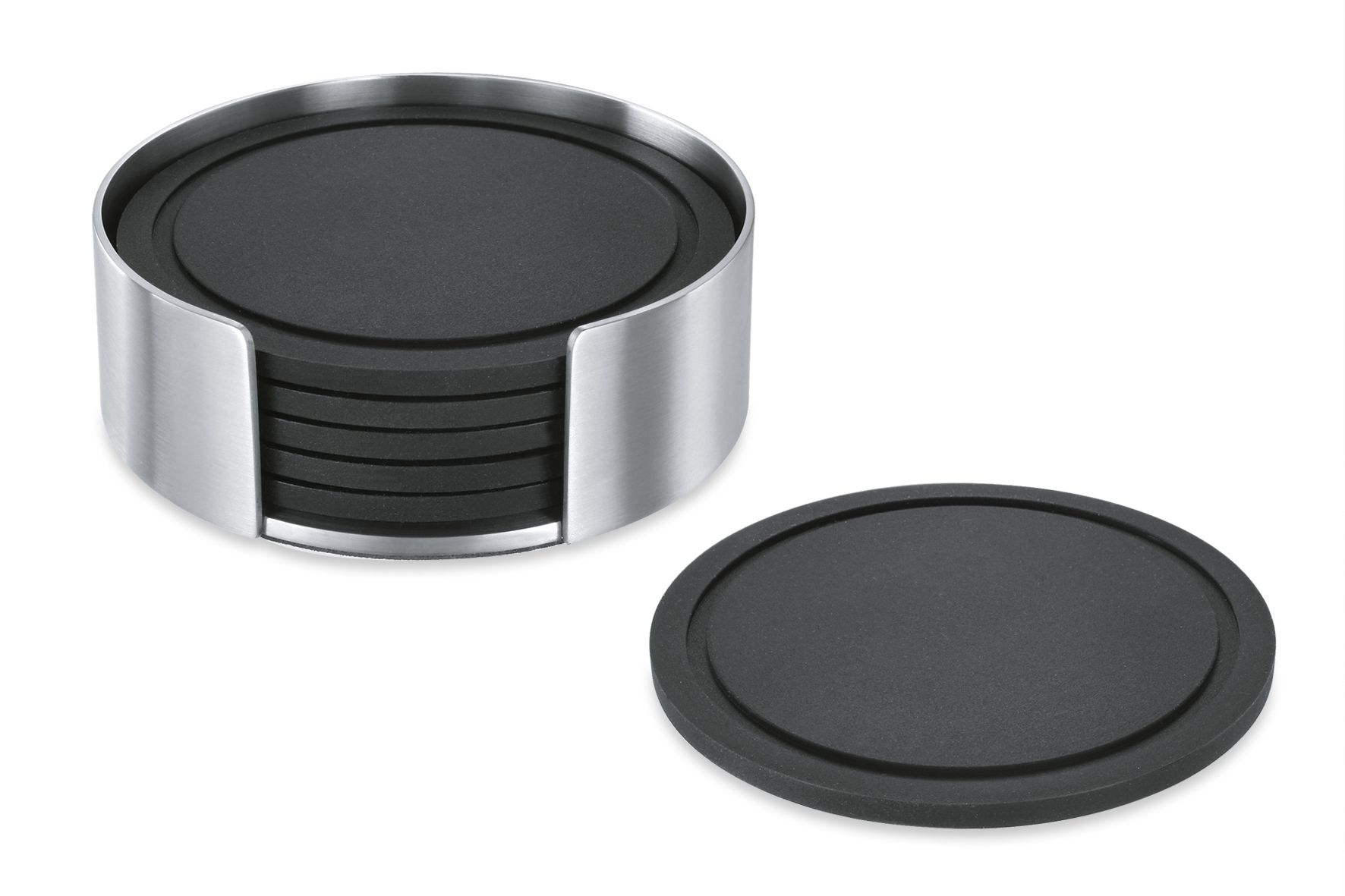 Vetro runde Untersetzer für Gläser mit Halter - 6er Set Vetro runde Untersetzer für Gläser mit Halter - 6er Set