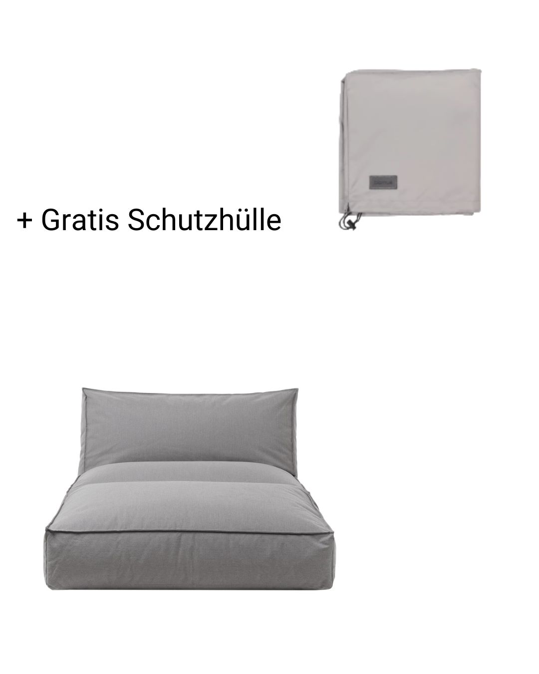 Sparset Outdoor Bett STAY stone + inkl. gratis Schutzhülle