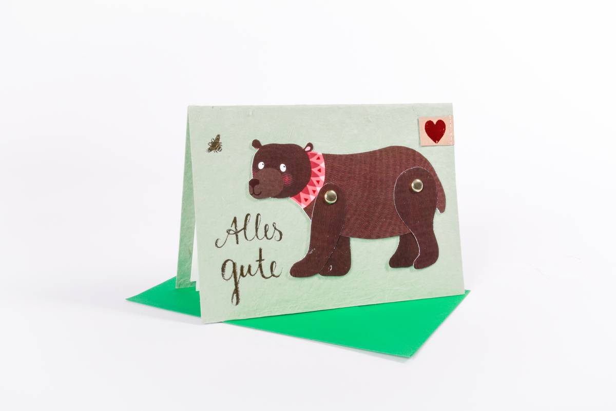 Hampeltier Karte Bär