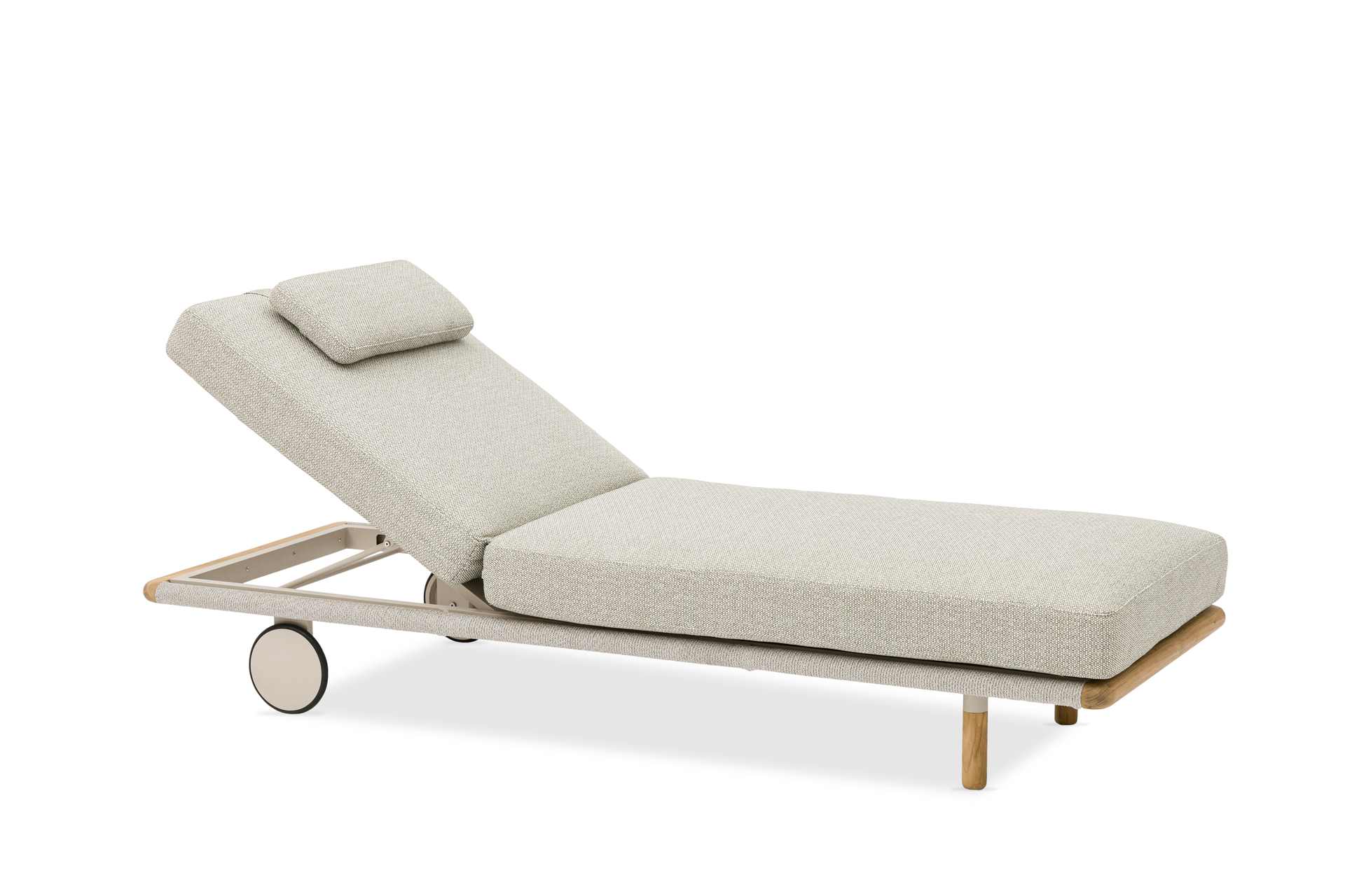 Haven komfortabler Liegestuhl Mokka