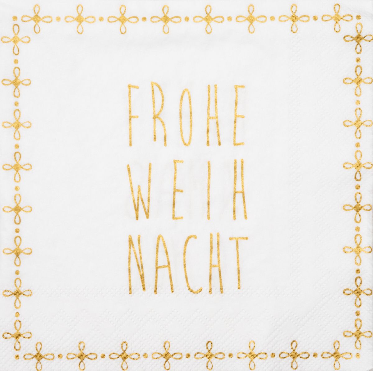 Serviette ''Frohe Weihnacht'' 33 x 33 cm Serviette ''Frohe Weihnacht'' 33 x 33 cm