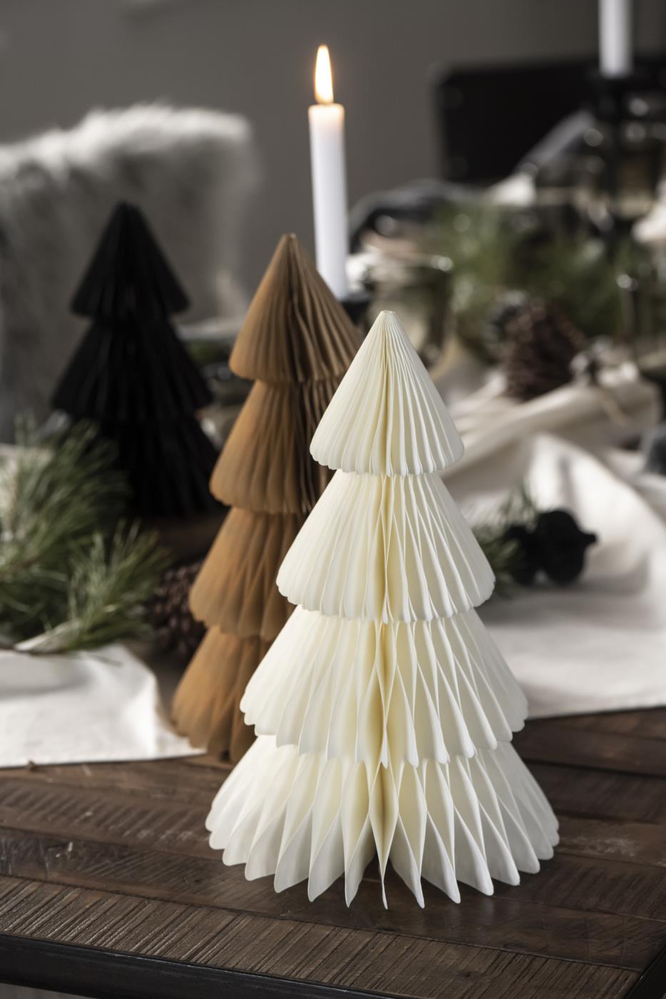 Tannenbaum aus Papier zum umfalten mit Magnetverschluss