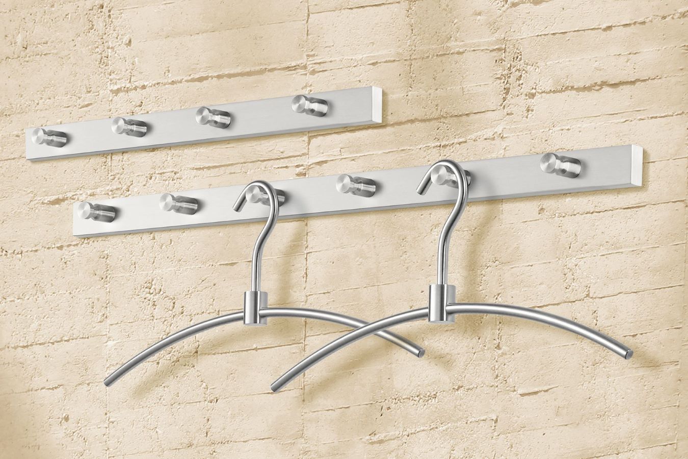Accolo stabile Garderobenleiste - einfache Wandmontage