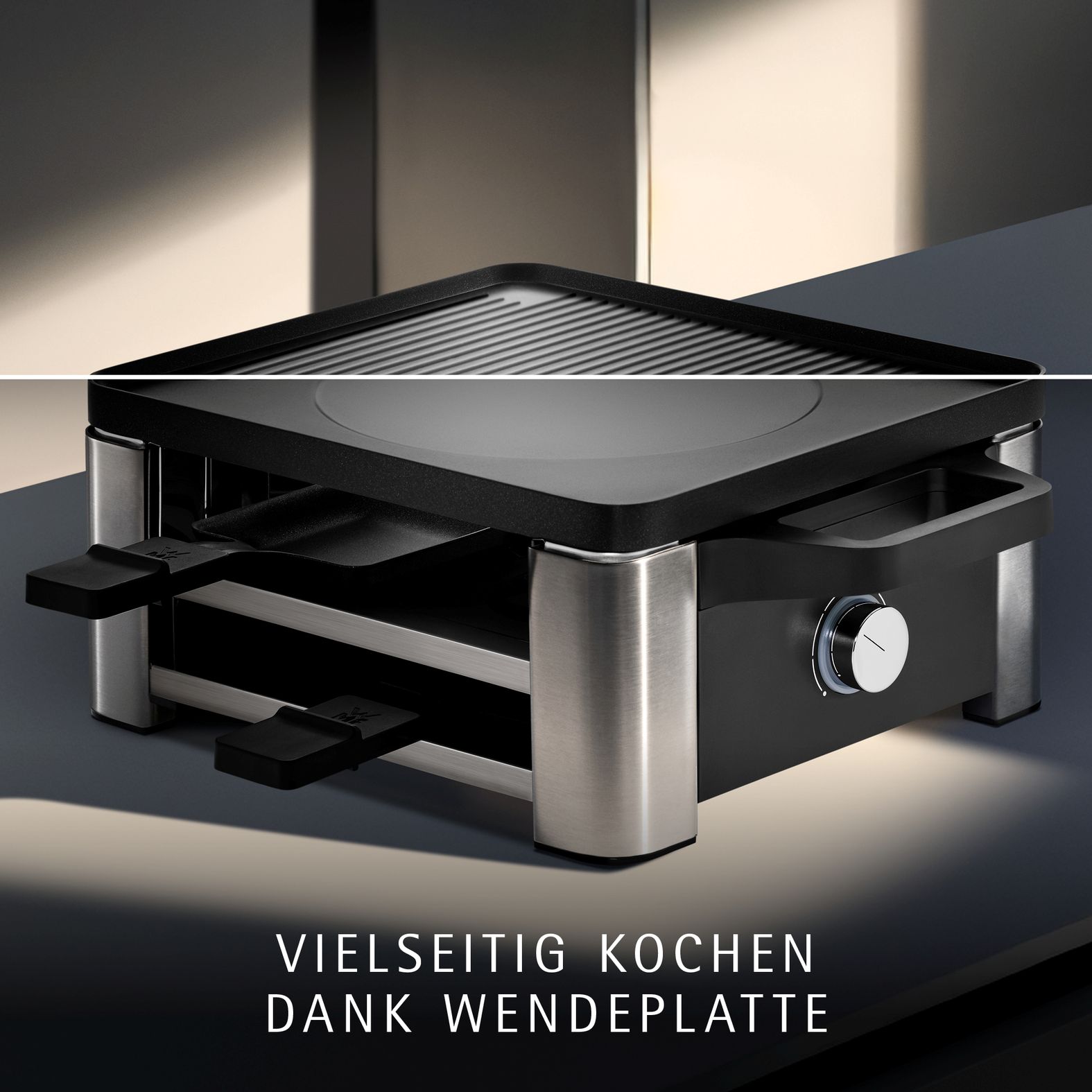 Lono Raclette für 4 Personen mit wendbarer Alugussplatte