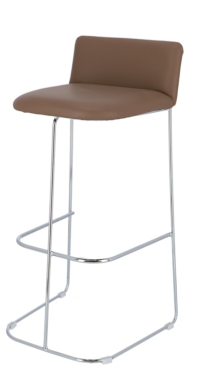 Barhocker Ragno chrom/taupe