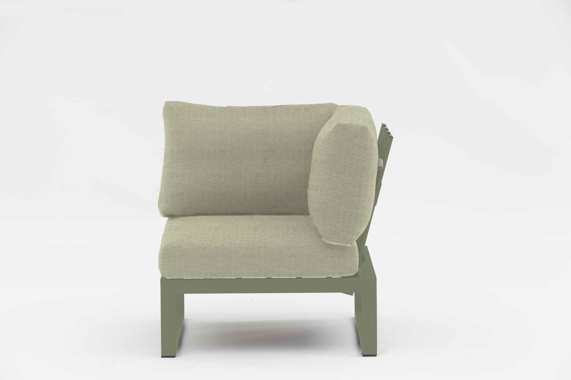 Nest Eckelement für Outdoor Sofa Grün