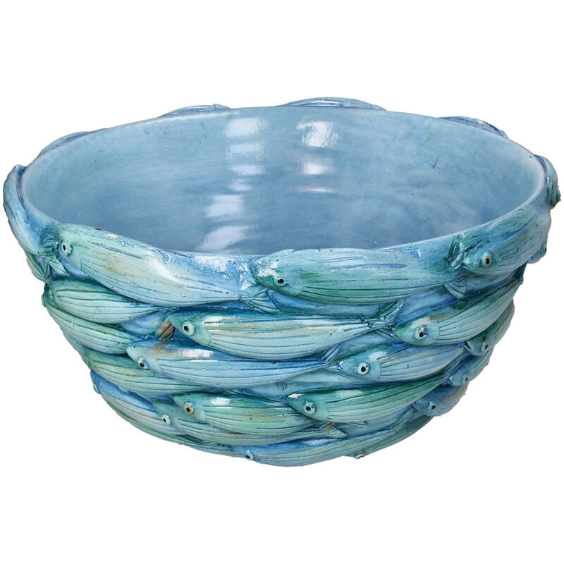 Fisch schale blau 39x39x18.5cm