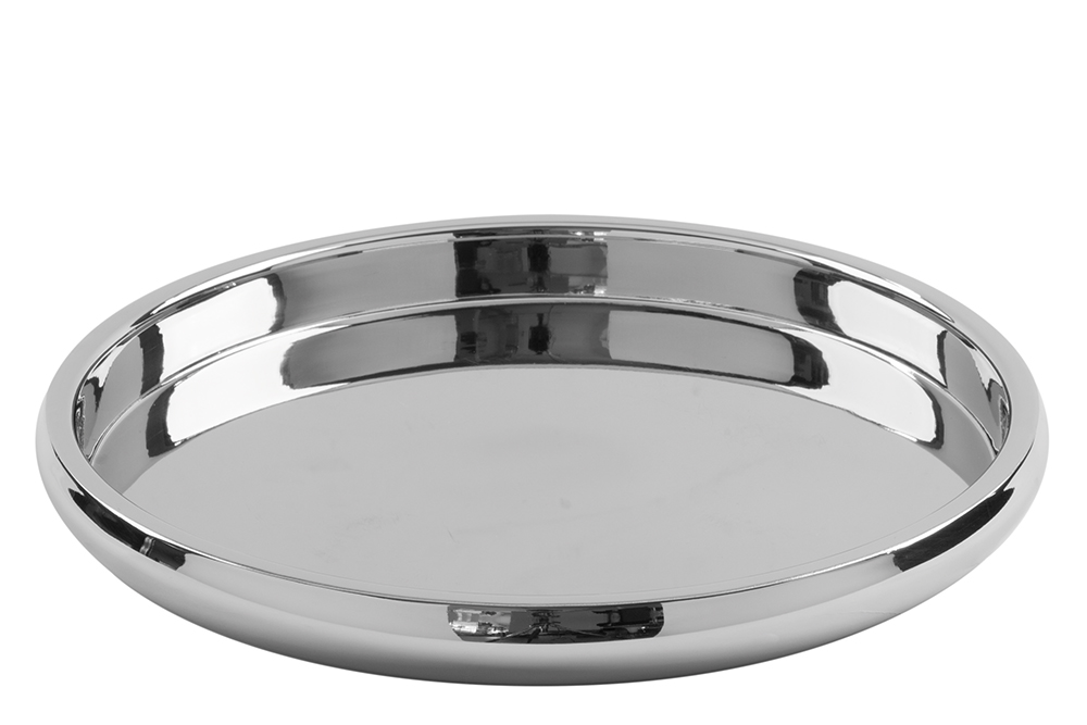 APOLLO rundesTablett - silber APOLLO rundesTablett - silber