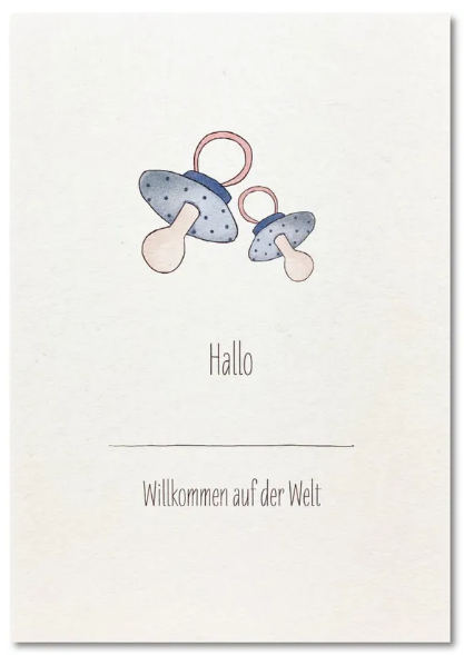 Keitcards Geburtskarte Hallo Willkommen auf der Welt 16 x11,5 V-67