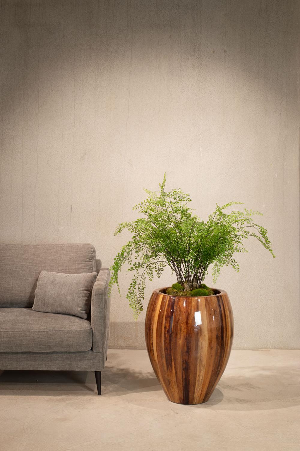 Natura Bodengefäß aus Holz Natura Bodengefäß aus Holz