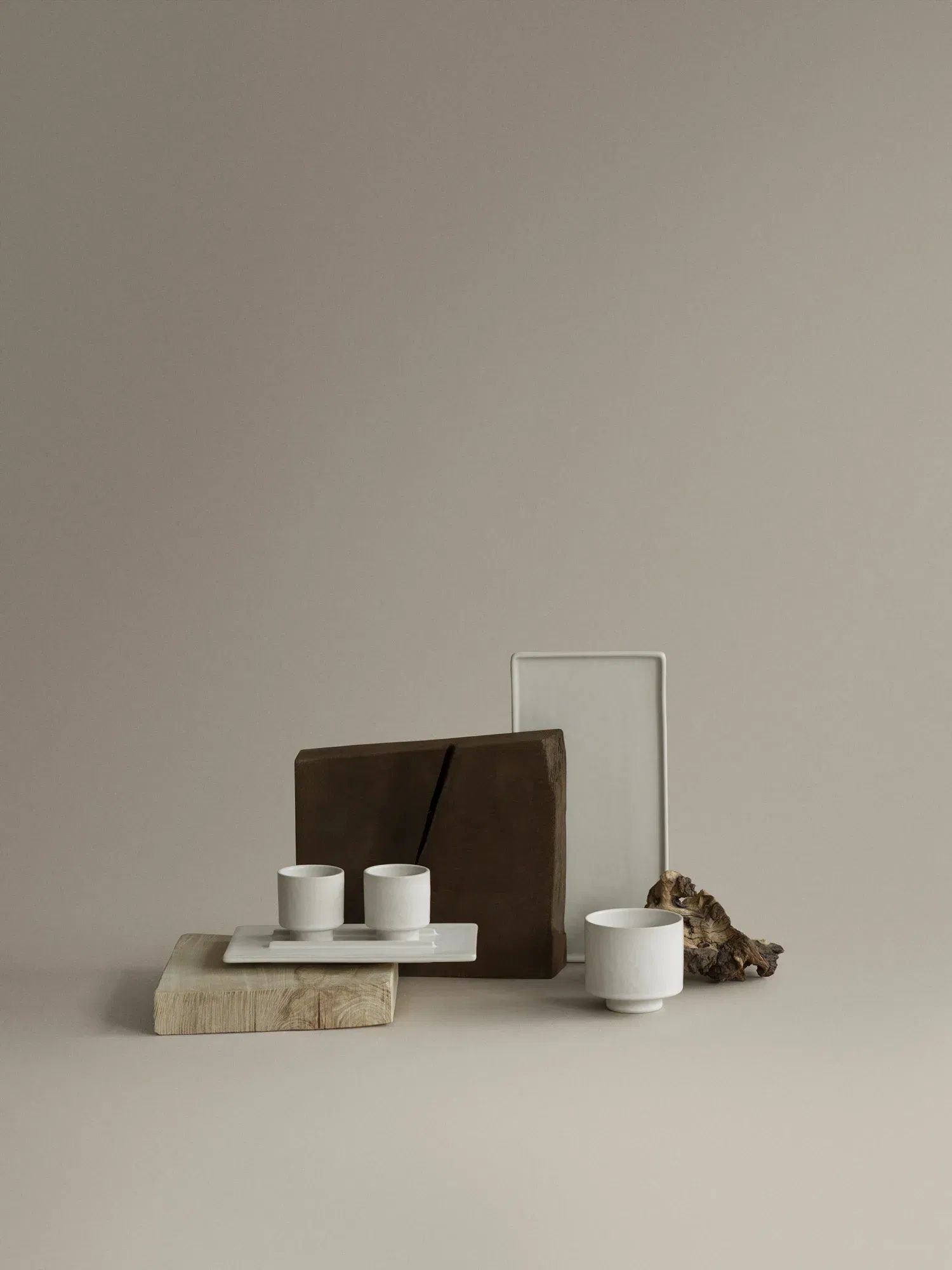 Makoto zeitlose Kaffeetasse - mit dezentem Standfuß Elephant Skin Makoto Espressotasse - Steingut Design Elephant Skin