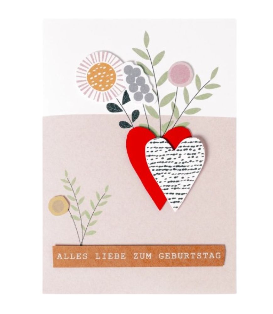 Farbfreudekarte „Alles Liebe zum Geburtstag“ – Geburtstagskarte