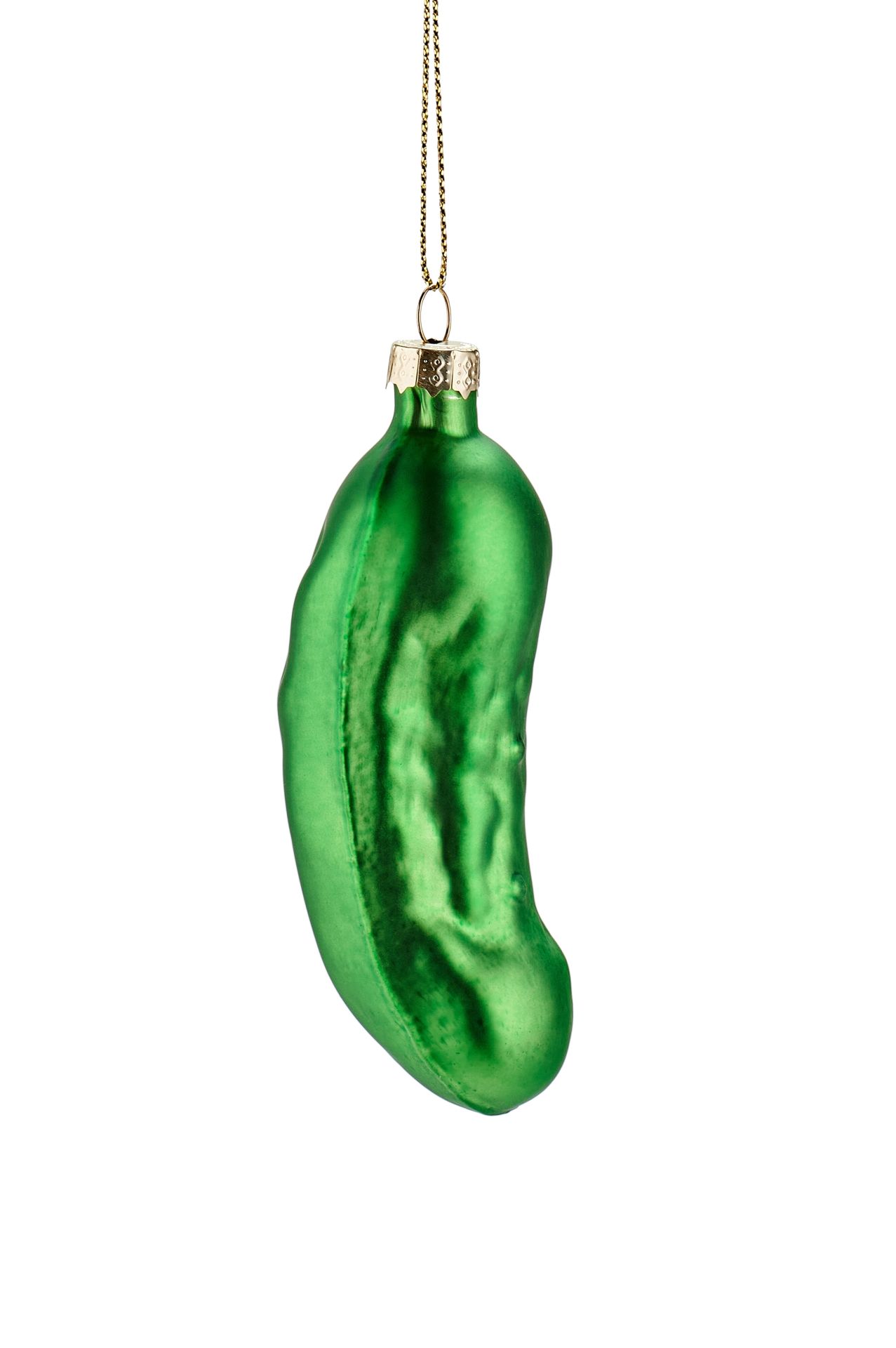 Deko-Hänger Gurke Grün Matt – Origineller Anhänger aus Glas Deko-Hänger Gurke Grün Matt – Origineller Anhänger aus Glas