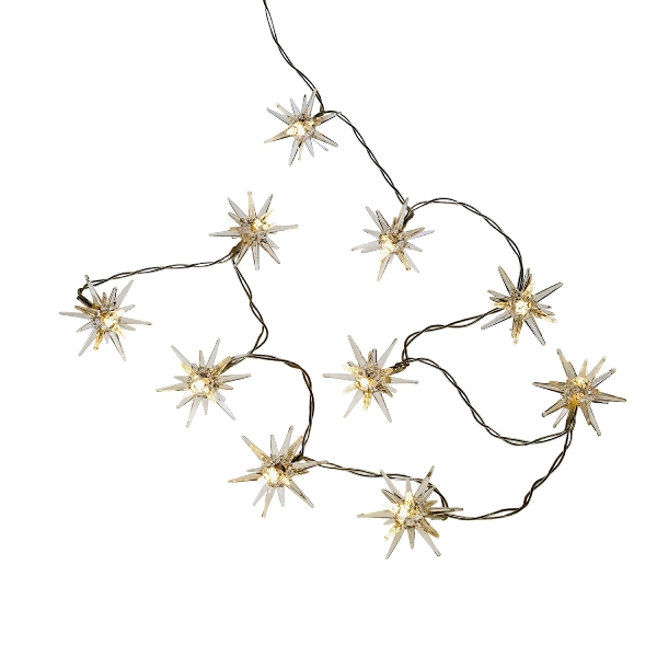 LED Sternenlichterkette mit Timer – 10 Lichter