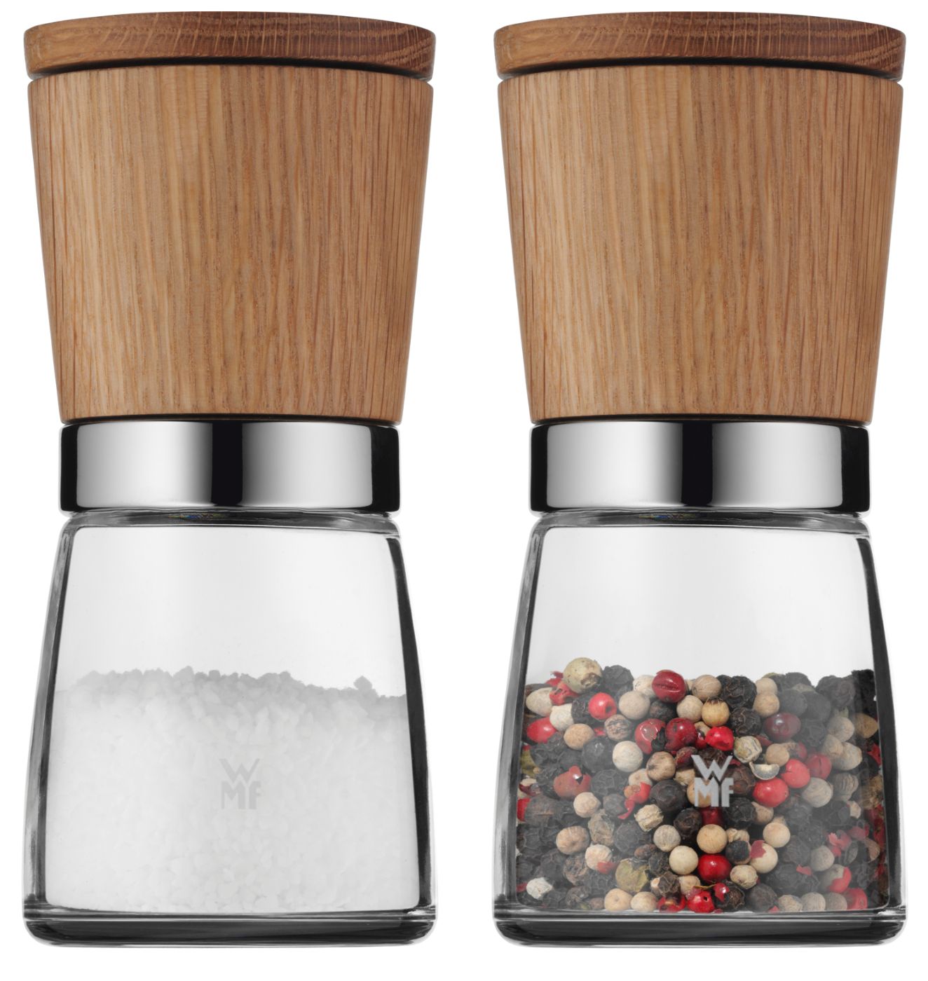 Nature Gewürzmühlen-Set 2-teilig stufenlos einstellbar