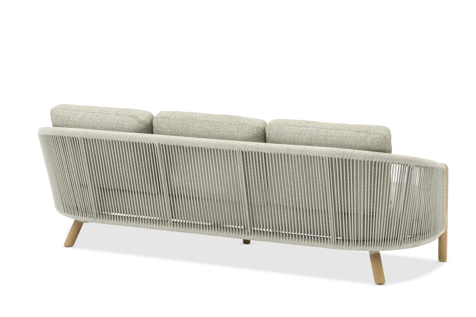 Haven 3-Sitzer Outdoor Lounge Sofa in Mokka