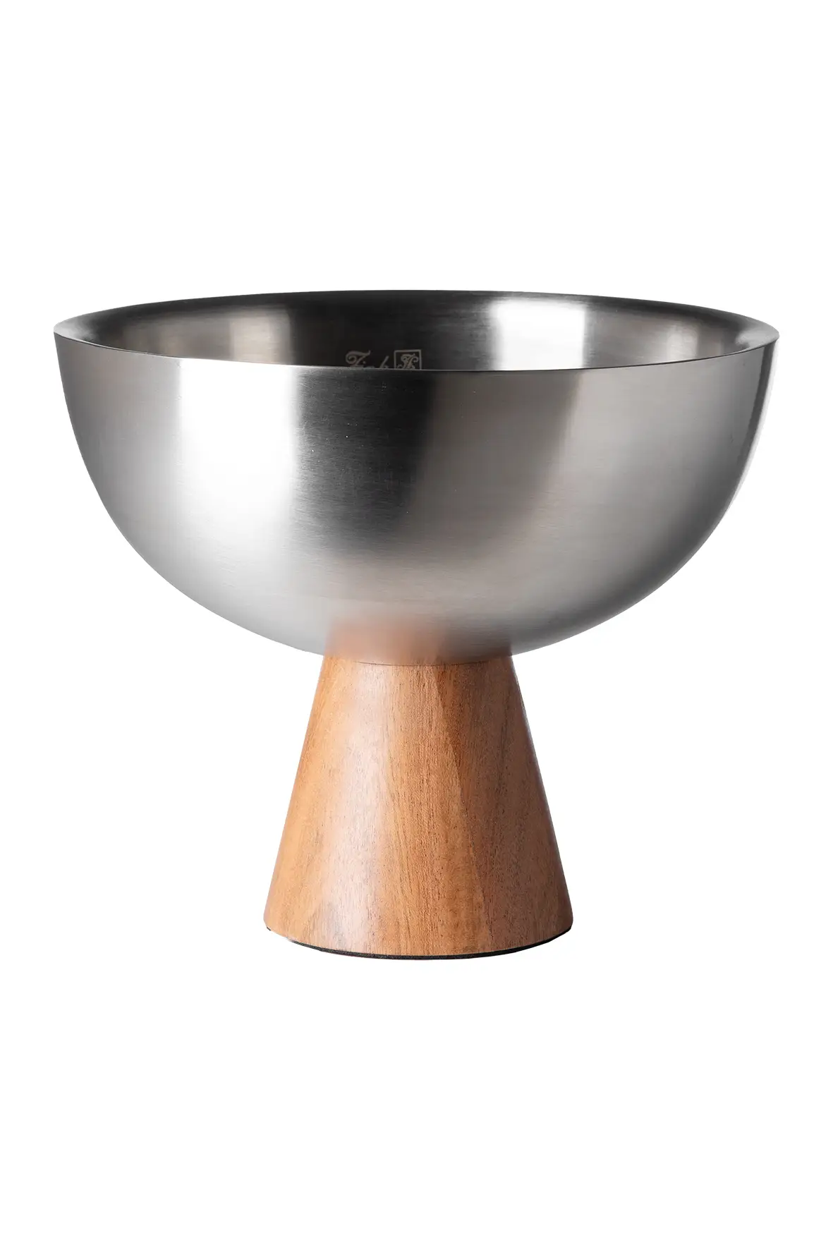 ROMA moderne Schale aus Edelstahl Höhe 16,5 cm