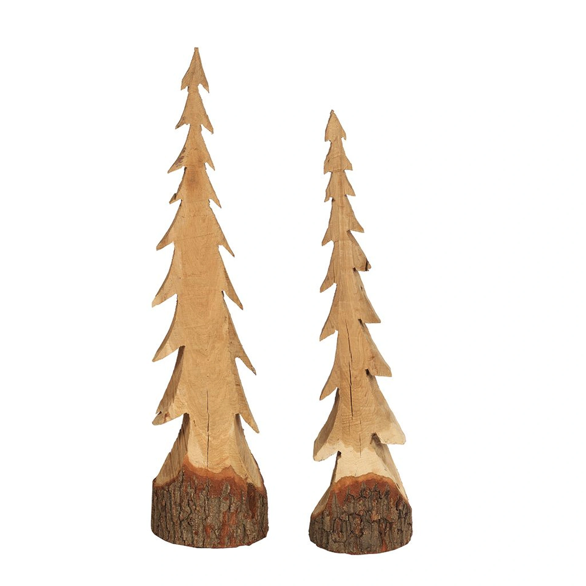 Dekobaum aus Holz - Weihnachtsdeko 120 cm natur