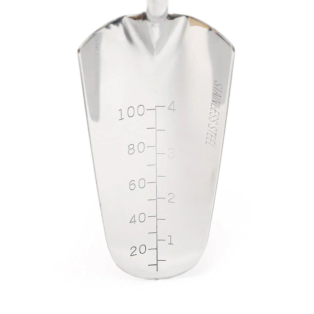 Pflanzschaufel - Edelstahlkelle mit eingravierter Skala