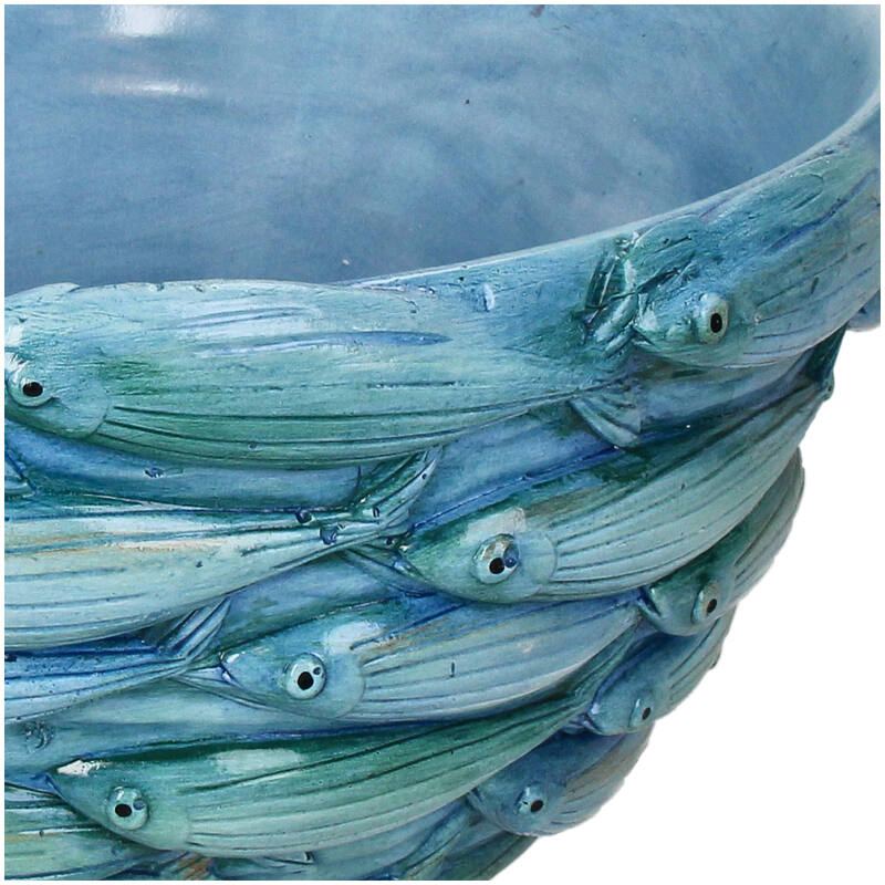 Fisch schale blau 39x39x18.5cm