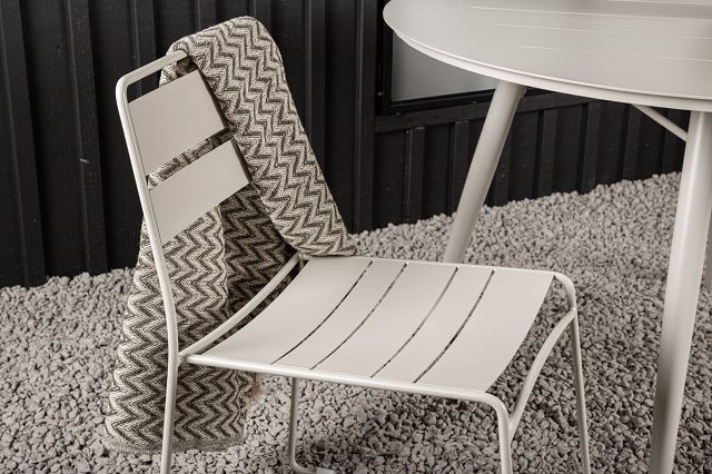 Lina moderner Outdoor Stuhl - Beige