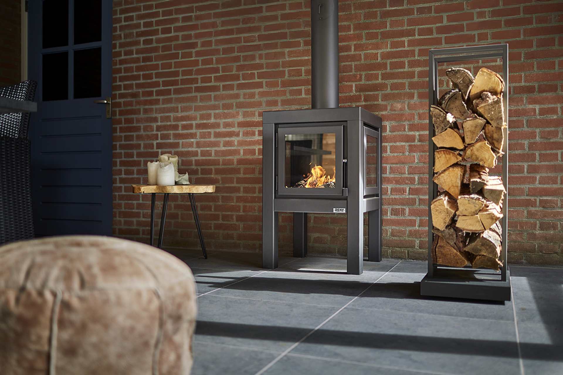 Quaruba Gartenofen Schwarz Quaruba Gartenofen Schwarz Mit Rollen XXL 4 Seiten Glas