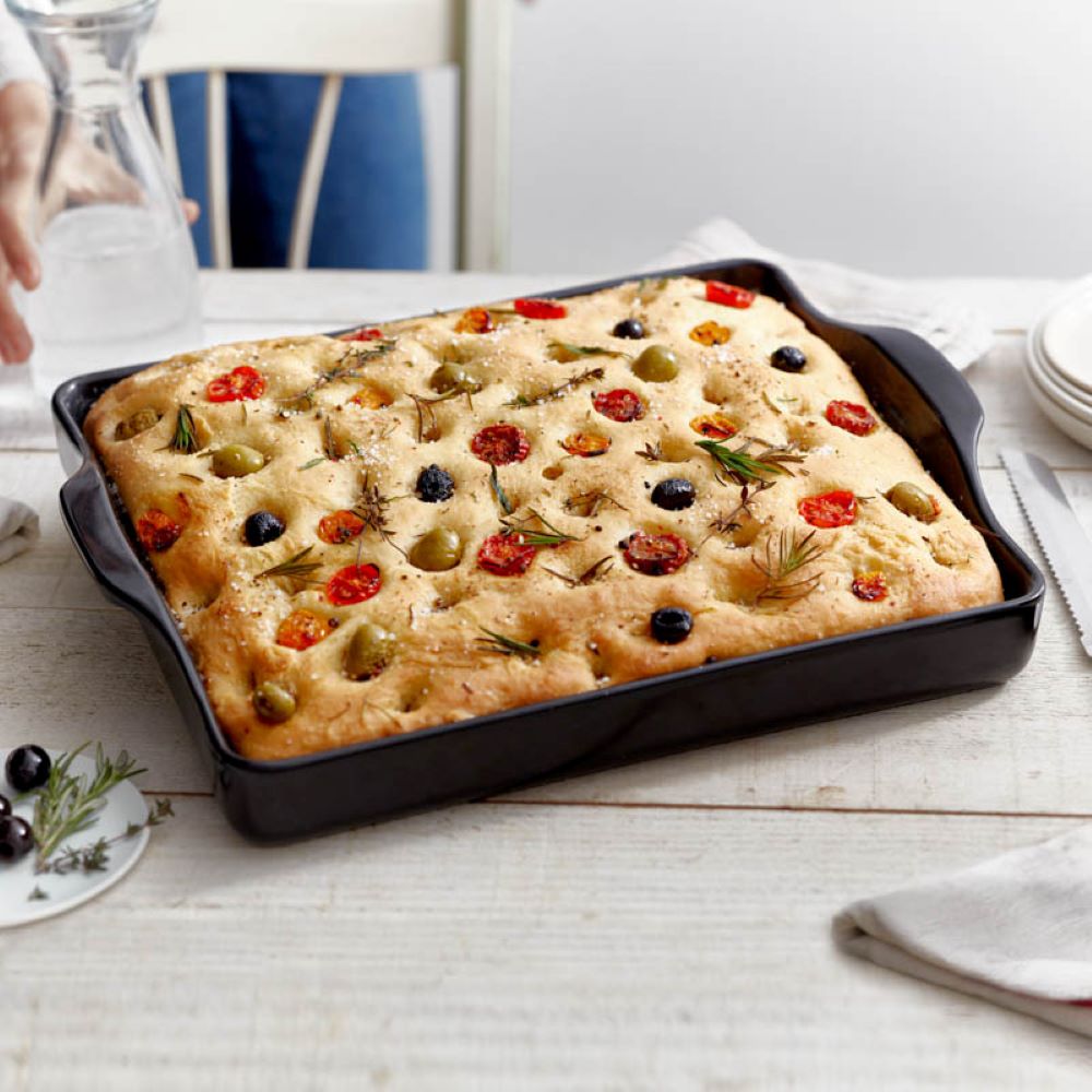 Focaccia Brotbackform aus Keramik Focaccia Brotbackform aus Keramik