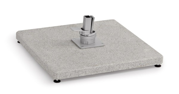 Bodenplatte Granit geflammt 125kg für Freiarmschirm