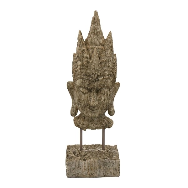 Buddha-Büste, antik braun