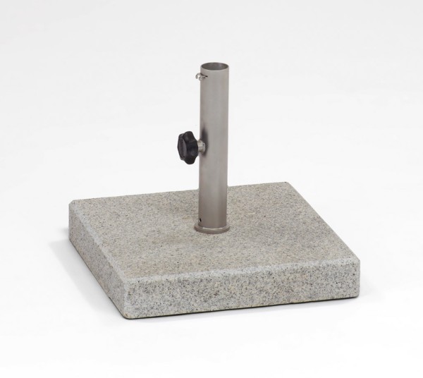 Bodenplatte Granit geflammt 30 kg, Hülse Ø 4 cm