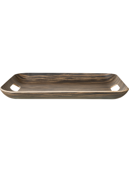 Holztablett, rechteckig ebony wood