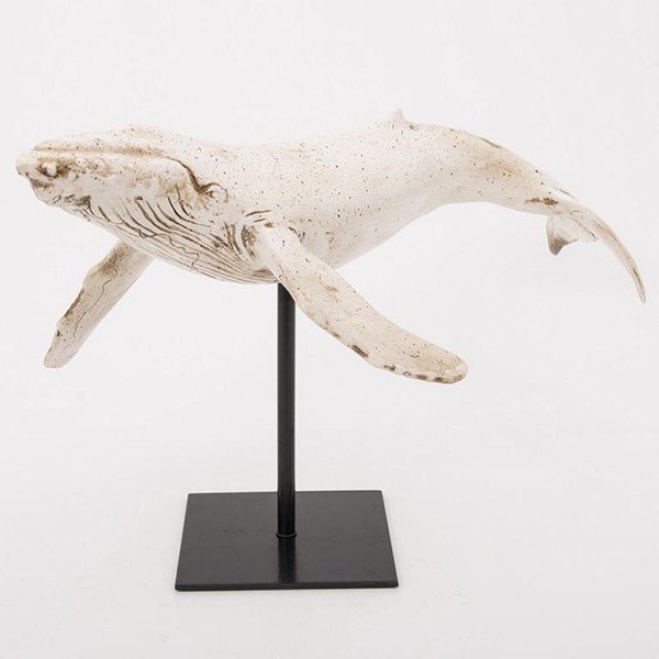 Buckelwal natur auf Ständer 36 cm