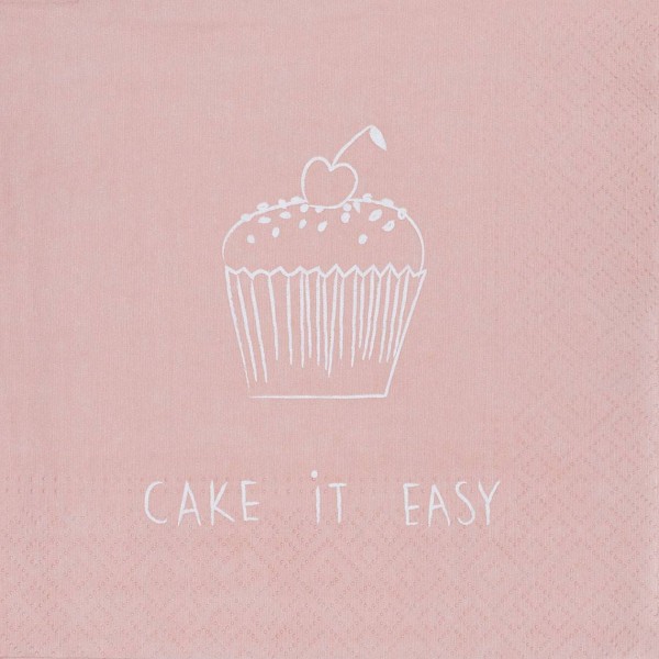 Serviette Cake it easy 33x33 cm