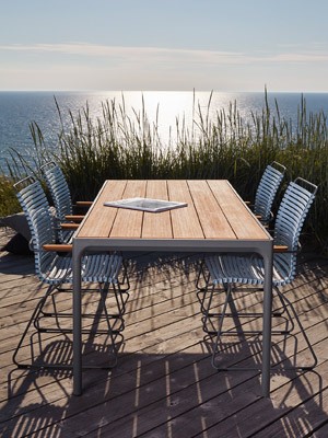 Outdoor Esstisch Four - graues Tischbein - Click
