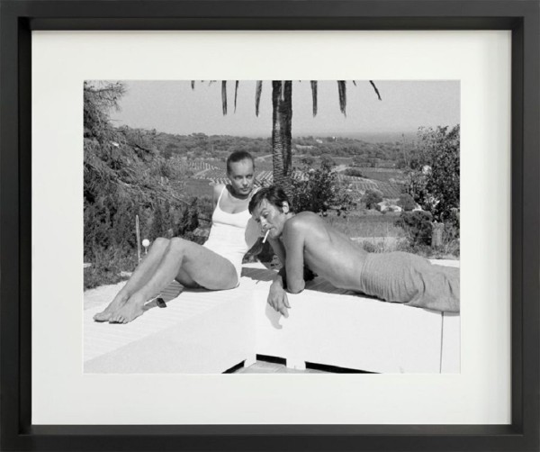 Eingerahmtes Bild Prestige - La Piscine 50*60 cm weiß