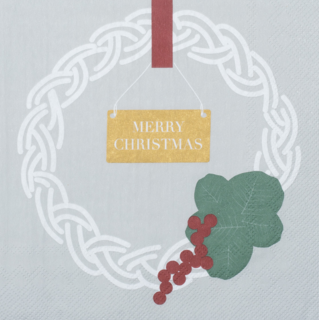 Serviette - Merry Christmas 33 x 33 cm