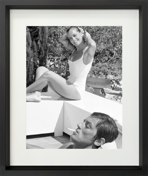 Foto im Bilderrahmen Prestige - La Piscine 50*60 cm weiß