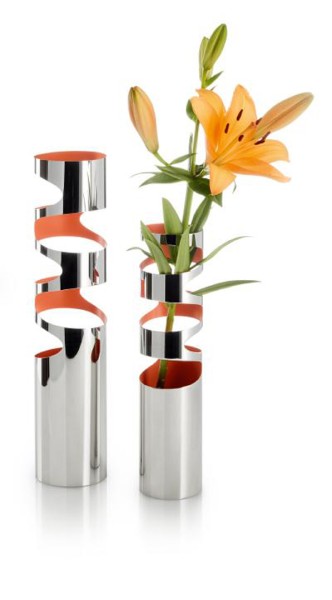 Loom Vase orange/hochglanzpoliert