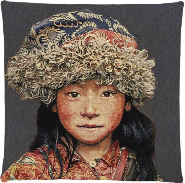 Kissenbezug Tibetan Child Blue 45x45