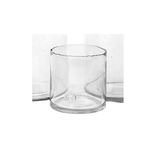 Glas-Zylinder mit Boden klar